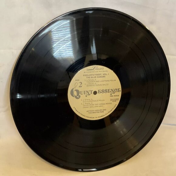 Fiedler's Finest, Vol. 1 The Blue Danube (Vinyl, 1977) Quintessence PMC 7015 VG+ - Picture 7 of 8
